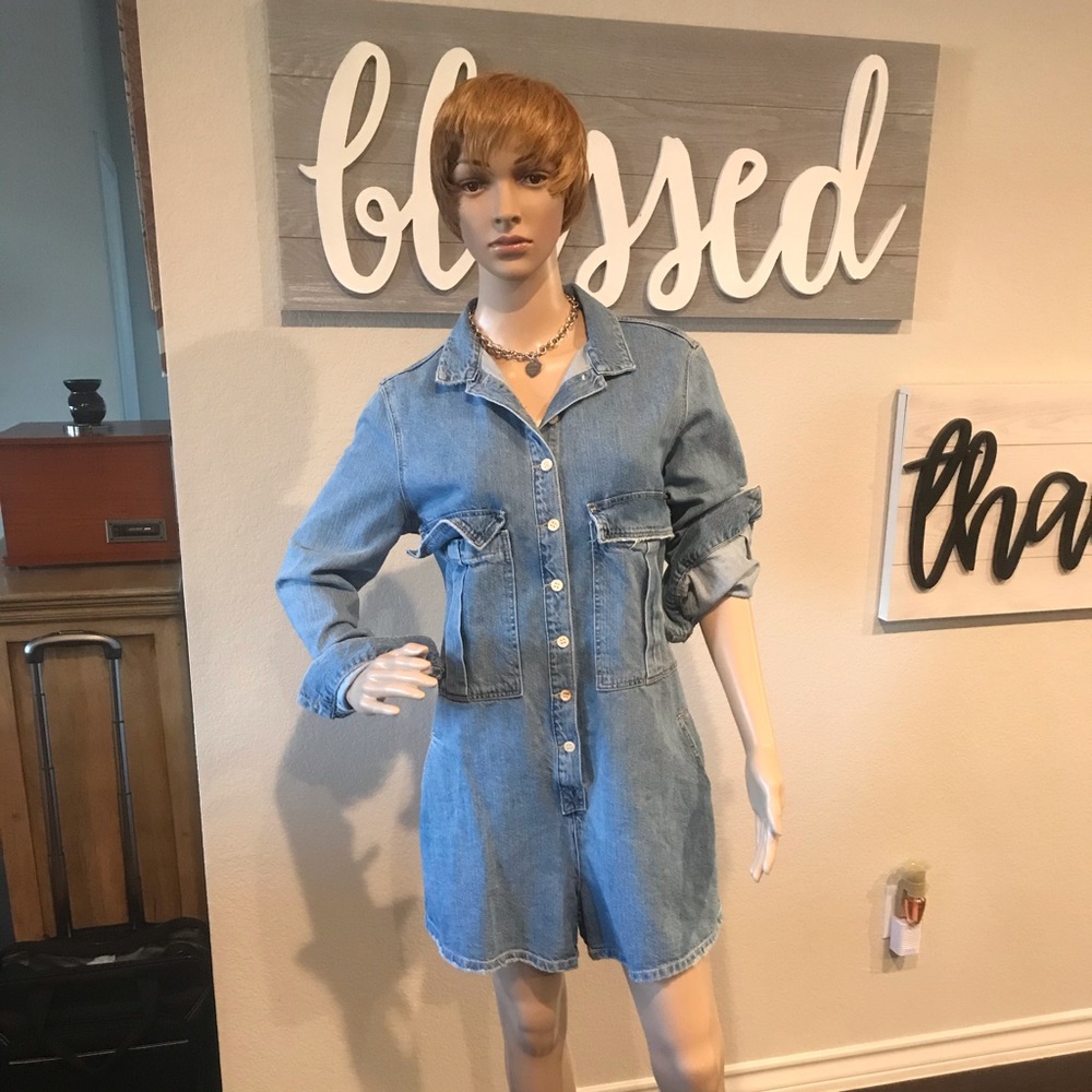 Denim Romper